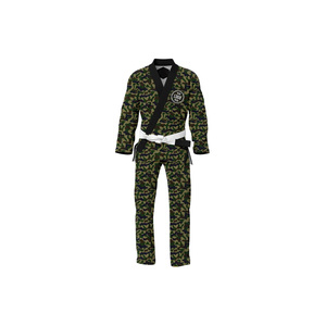 Custom Camouflage BJJ Kimono Unisex Cotton Jiu Jitsu Suit With <b>Name</b> Print Back Regular Fit Adult Martial Arts Wear - Product Image 2