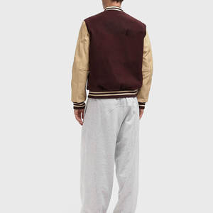 Wholesale Custom Logo Vintage Streetwear Embroidery Sports Loose Unisex Letterman Bomber Baseball Varsity <b>Jacket</b> for <b>Men</b> - Product Image 5