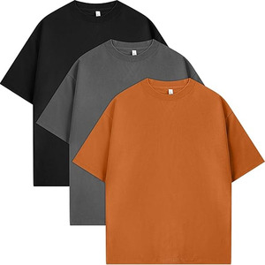 T-shirt vierge uni 100 % coton, grande taille, personnalisable, séchage rapide, respirant, haute qualité, en gros, en stock, pas cher - Product Image 5