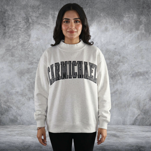 Sudadera Premium de Cuello Alto para Mujer Carmichael, de Algodón Grueso y Felpa, Sudadera Lisa, Proveedor y Fabricante OEM - Product Image 4