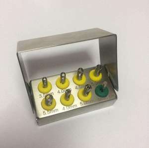 Kit de poinçonnage tissulaire pour implants dentaires, 8 pièces, instruments chirurgicaux manuels en acier, porte-instruments, certifié MOL, certifié CE, Classe I - Product Image 2