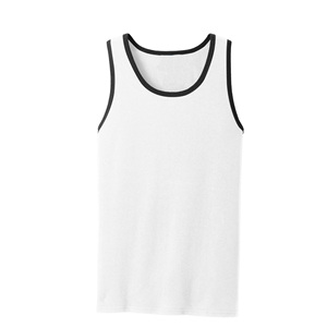 Camisetas sin mangas de algodón 100% personalizadas al por mayor con logo, cuello redondo ajustado, básicas, deportivas, para hombre, para entrenamientos diarios. - Product Image 5