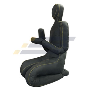 Mannequin de grappling en cuir PU rempli de sable pour l'entraînement au MMA, BJJ, Jiu Jitsu, Arts Martiaux Mixtes et Lutte, 4 pieds de haut, avec bandes de suspension - Product Image 1