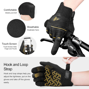 Guantes de Ciclismo de Cuero Genuino con Protección UV, Pantalla Táctil, Transpirables, para Verano, Hombres y Mujeres, Dedos Completos, para Gimnasio - Product Image 2