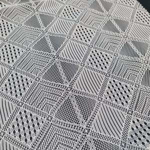 Lightweight Breathable Square Triangle Geometric Stretch Lace Fabric 147cm Nylon Spandex Warp Knit Wedding <b>Lingerie</b> Apparel - Product Image 1