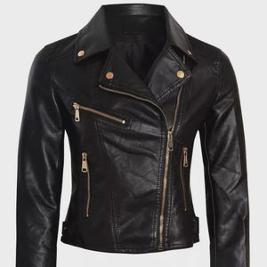 Chaqueta de Invierno Premium para Mujer, de Cuero, con Forro de Lana, Impermeable y Transpirable, Textura Suave, para Atuendos Casuales y Viajes - Product Image 3