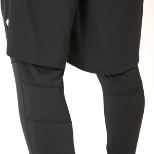 Pantalones Cortos Awrah Negros de Cintura Media para Hombre, Cierre con Cordón, Cremalleras Laterales, Secado Rápido, Estilo Casual Deportivo Islámico, Ropa Deportiva Urbana - Product Image 6
