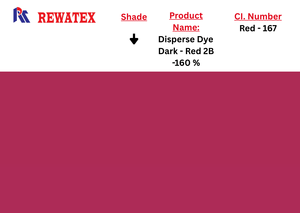 Colorant Direct Redispersible Rouge Foncé 2B 160% CI Numéro Rouge 167 Produit Chimique de Coloration Textile pour Teinture de Tissus Chine - Product Image 1