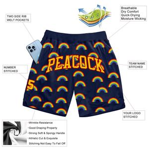 Short en maille pour hommes en polyester de haute qualité imprimé de logo personnalisé short de basket-ball en maille de créateur entrejambe de 5 pouces sublimation - Product Image 2