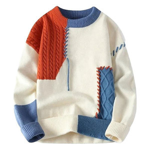 Pull tendance pour homme en tissu tricoté de qualité supérieure, respirant, 100% laine, décontracté, pour l'hiver, à porter au quotidien, pour les voyages et les tenues de week-end - Product Image 1