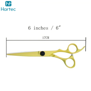 Tijeras de Peluquería Profesionales de Acero Inoxidable de 6.6 Pulgadas, Tijeras para Cortar Cabello con Mango Ergonómico Desplazado, Hojas de Acero Inoxidable 410/420 - Product Image 6