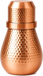 Handmade Pure Copper Water Bottle with Copper Tumbler Traditional Ayurvedic Drinking Water <b>Storage</b> Set for Home and Travel - Product Image 6