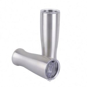 Gobelet isotherme en acier inoxydable de 20 oz avec couvercle - Tasse de voyage à double paroi, gobelet de voiture et verre à bière, cadeau promotionnel - Product Image 2