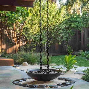 Cadena de Lluvia con Diseño de Flor de Tulipán, Estilo Vintage, Resistente a la Intemperie, Acabado con Recubrimiento en Polvo, Decoración de Jardín - Product Image 4
