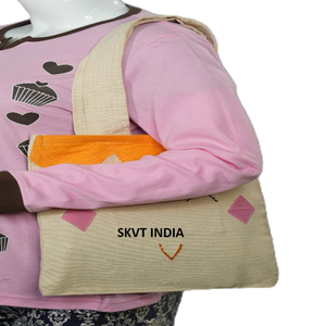Bolsa de Mano Personalizada de Fábrica, Nueva Moda, para Mujer, con Dos Asas, 100% Algodón, Estampados de Animales, Bordados, Diseño Musical, para la Vida Diaria, Lista para Viajar - Product Image 1