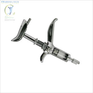 Seringue d'injection continue pour animaux vétérinaires de 50 ml, poignée en acier inoxydable, pistolet de vaccination automatique pour vache, cochon, mouton - Product Image 5