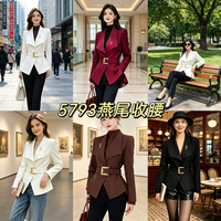Veste de costume ajustée pour femme, collection automne 2026