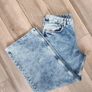 Jean baggy extensible tendance pour femme – Coupe ample respirante, jambe large, style unique – Vente flash – Jean en denim baggy - Product Image 6