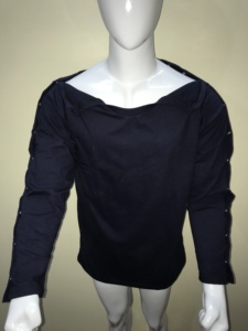 T-shirts unisexes à manches courtes, double accès, pour la rééducation post-chirurgicale, 100 % coton, décontractés, unis, en jersey, à boutons-pression, coupe régulière - Product Image 4