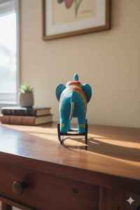 Best Selling Iron Rocking <b>Elephant</b> Metal Handicraft Handcrafted Metal Rocking <b>Elephant</b> Showpiece – Elegant Tabletop & Shelf Deco - Product Image 6