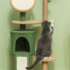 Albero Tiragraffi in Legno per il Divertimento di Tuo Amico Felino nel Gioco e nella Salita! - Product Image 6