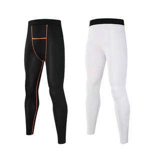 Leggings de compression pour hommes, vêtements de sport, polyester durable, élasthanne, pour entraînement, course à pied, fitness, fabrication en usine - Product Image 2