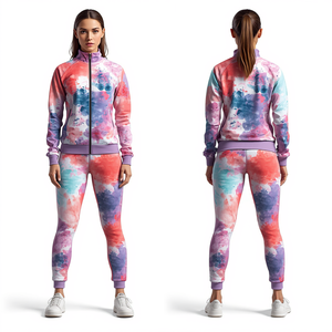 Conjunto Deportivo Informal Unisex con Capucha y Cremallera, Diseño a Cuadros, Ligero, de Poliéster/Algodón Antipilling, Marca Caustic International - Product Image 2