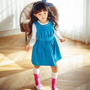 Tissu brodé à la main de style indien, nouvelle collection, pour votre petite princesse, fabriqué avec un coton pur et doux, bleue - Product Image 5