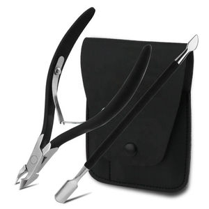 Pince à cuticules de luxe en acier inoxydable robuste à prix de gros, lame droite et aiguisée, manche ergonomique, outil de manucure professionnel pour salon - Product Image 1