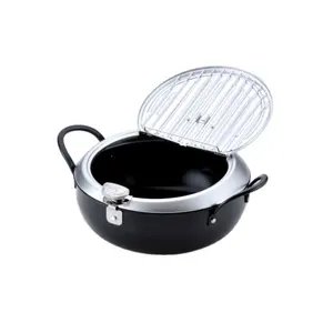 TM-9090 High quality carbon steel deep fryer gas iron deep fry pot Japanese deep frying pot