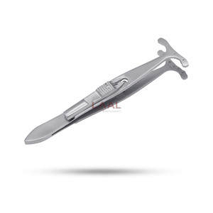 Pince à paupières Mueller-Putter manuelle en acier inoxydable pour chirurgie ophtalmique et chirurgie générale - Product Image 4
