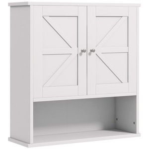 White Bathroom Cabinet/Shelves Wall-mounted Storage Solution - Product Image 3