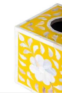 PearlGlow Designer Tissue <b>Box</b> Premium <b>Mother</b> of Pearl Inlay Holder with Unique Custom Pattern for Home & Hotel Decor - Product Image 2