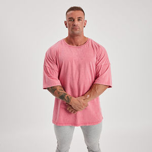 Camiseta de punto para hombre 2026, 100% algodón, peso pesado 250g, sin costuras, transpirable, de secado rápido, corte regular, estilo casual urbano, para gimnasio - Product Image 6