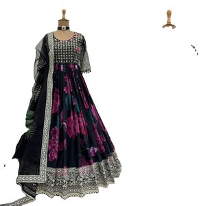 Robe moderne pour femmes, Salwar Kameez, Foux Georgette, séchage rapide, tenue de fête pakistanaise et indienne, robe de mariage, costume Bollywood, nouveauté - Product Image 1