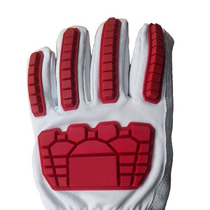 Guantes de rescate contra incendios, tira reflectante, cuero resistente a las llamas, flexible, transpirable, cómodo - Product Image 6