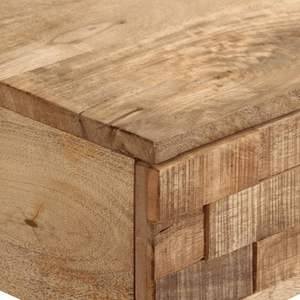 Mesa Consola Mediana de Madera de Mango Sólida, Tono Natural, Decoración Elegante para el Hogar - Product Image 6