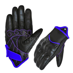 Gants de course professionnels en cuir avec protection des articulations en TPU, protection de la scaphoïde, paume antidérapante, résistants aux chocs, équipement moto - Product Image 1