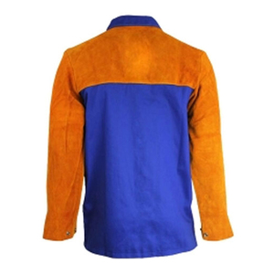 เสื้อแจ็คเก็ตหนังวัวทนความร้อนสูง ป้องกันเปลวไฟ สำหรับงานเชื่อม ทนไฟ ชุดป้องกันอันตรายสำหรับงานอุตสาหกรรม - Product Image 3