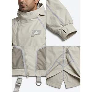 Ensemble de vêtements techniques pour hommes Exoshell, veste modulaire imperméable en nylon Ripstop 3 couches, pantalon cargo, harnais - Vente en gros - Product Image 4