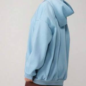 Pulls à capuche unisexes à col en V, vente en gros, logo personnalisé, fournisseur de streetwear, OEM ODM, fabricant de sweats à capuche décontractés à col en V - Product Image 3