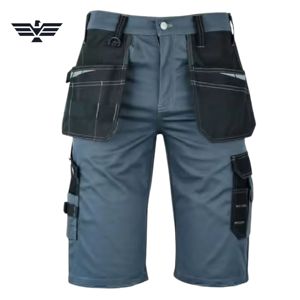 Shorts de travail robustes pour hommes, multi-poches, en coton et polyester, avec logo OEM - Product Image 6