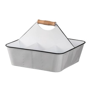 Oval Metal Wire Storage <b>Basket</b> with Handle for Laundry Storage Rustic Style - Product Image 6