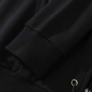 Sudaderas con capucha elegantes y completamente adornadas con pedrería para hombre, con diseño brillante y logotipo personalizado. - Product Image 4