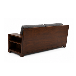 Sofá Moderno de Madera de Teca Sólida con Tela, de Una Plaza, con Brazos Acolchados, Diseño Minimalista y Duradero para Sala de Estar, Hotel, Villa, Muebles Personalizados - Product Image 2