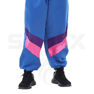 Chándal de nailon con paneles de color personalizado, ligero, oversize, estilo jogger, cortavientos - Product Image 6