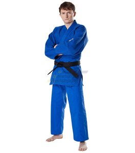 Uniforme de judo pour adultes de qualité supérieure, manches longues, 100% coton, respirant, séchage rapide, logo personnalisable sur le devant, taille adulte - Product Image 2