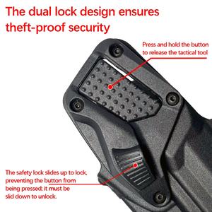 Hoogwaardige Tactische Plastic Stalen Pistoolholster Onderhoudt Iwb Zwart Verborgen Jachtaccessoires - Product Image 3