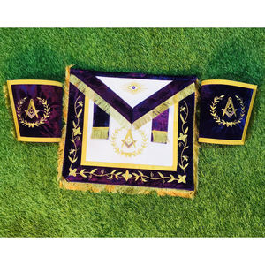 Delantal Masónico Morado de Alta Calidad - Product Image 1