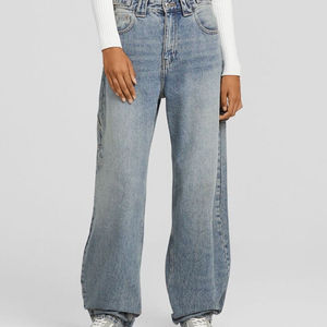 Jean en denim coupe bootcut affinée pour femme, design personnalisé, respirant, idéal pour l'été - Product Image 6